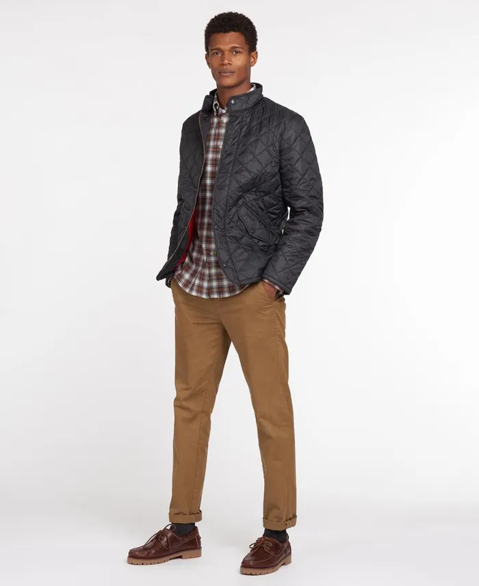 Men Quilted Jackets Barbour Flyweight Chelsea Quilted Jacket Black