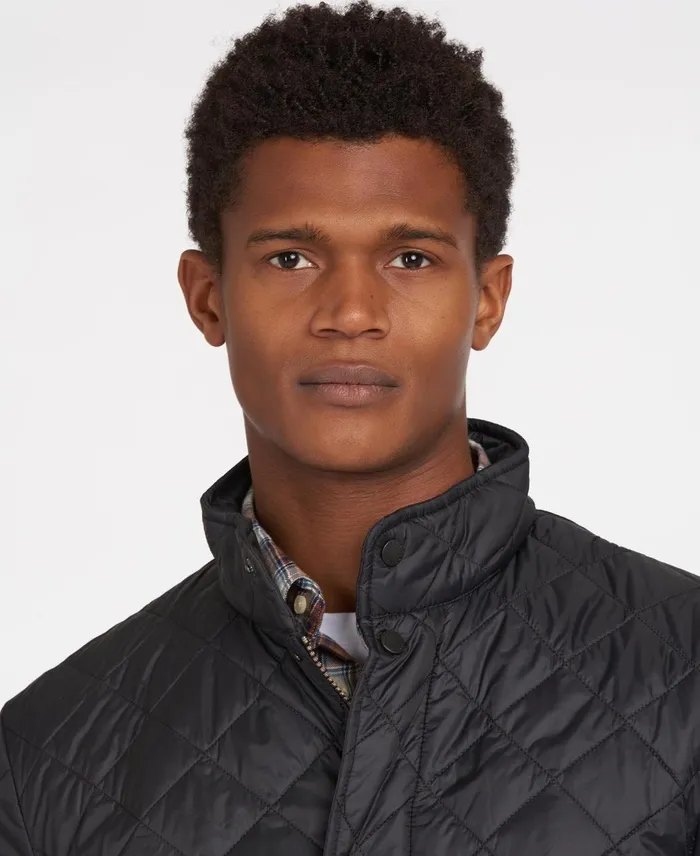 Men Quilted Jackets Barbour Flyweight Chelsea Quilted Jacket Black
