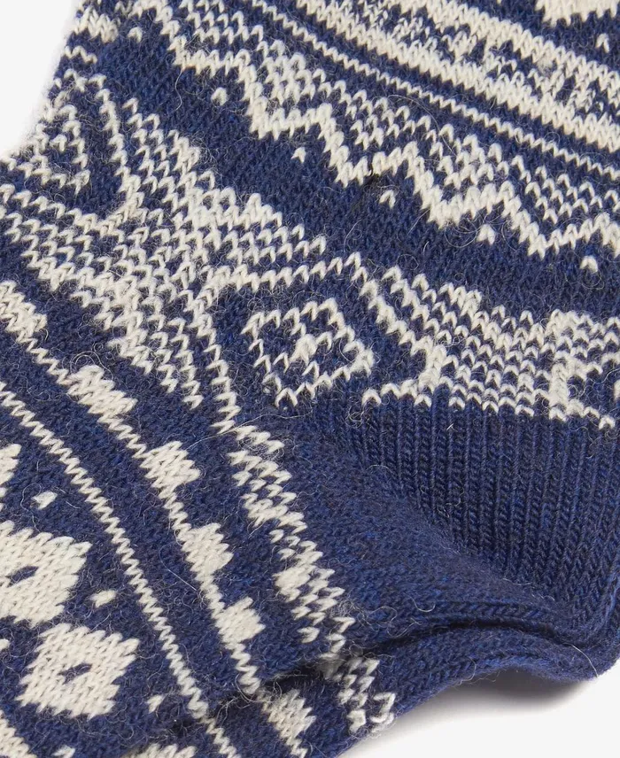 Men Socks Barbour Onso Fairisle Socks Navy Men Socks Barbour Onso Fairisle Socks Navy
