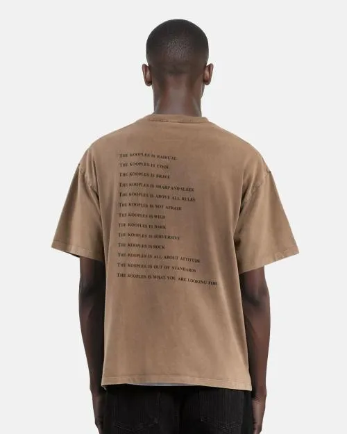 Men Tshirts The Kooples Light Brown What Is TShirt Chocolate