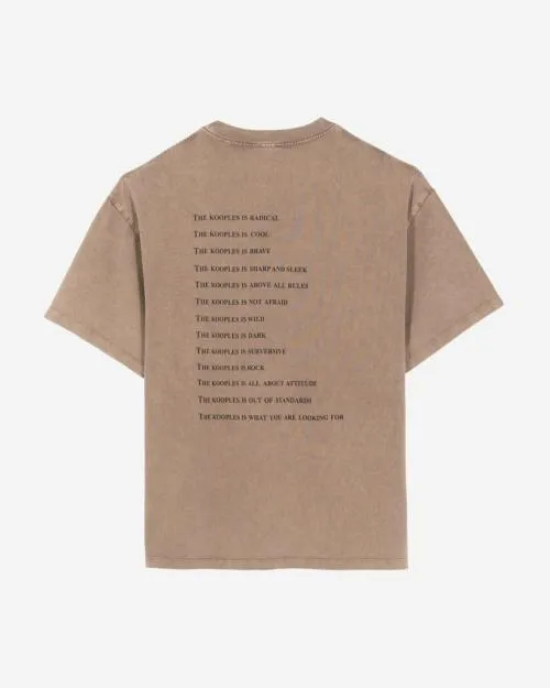 Men Tshirts The Kooples Light Brown What Is TShirt Chocolate
