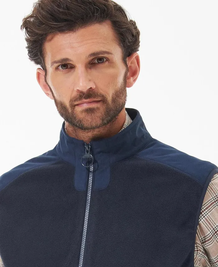 Men Vests Barbour Country Fleece Gilet Olive Men Vests Barbour Country Fleece Gilet Olive