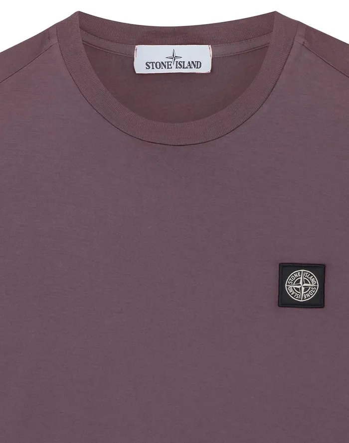 Mens 24113 Short Sleeve TShirt In Violet Stone Island TShirts