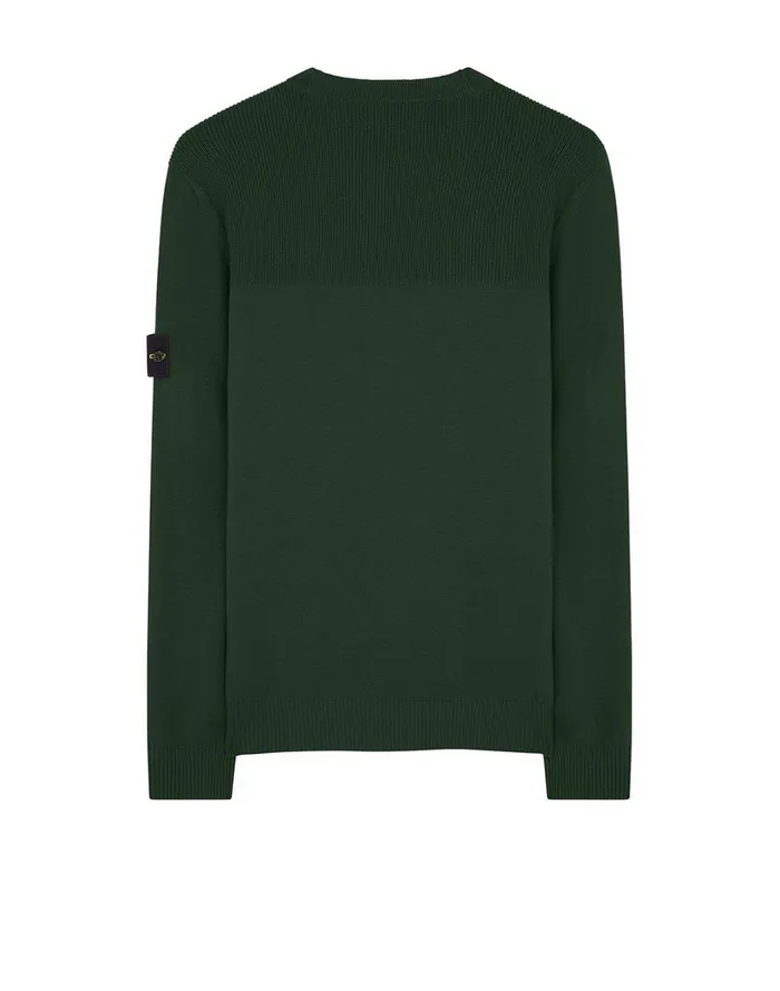 Mens 591A1 Crewneck Knit In Dark Forest Stone Island Knitwear