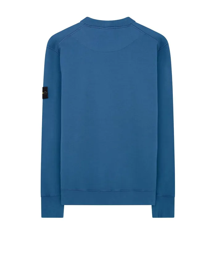 Mens 63020 Sweatshirt In Periwinkle Stone Island Sweatshirts