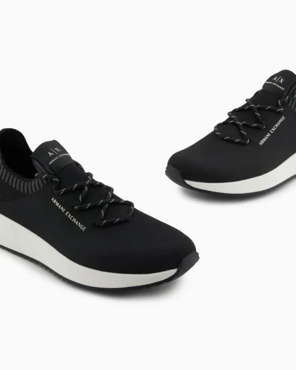Mesh Sock Sneakers Black Men Armani Sneakers