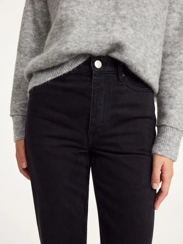 Miliumlo Organic Cotton Jeans Black Women By Malene Birger Denim