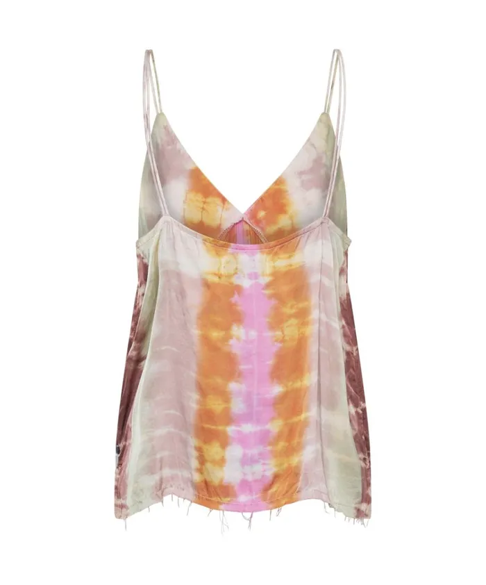 MIRAGE HAND DYED SATIN CAMI Women One Teaspoon Tees and Tanks