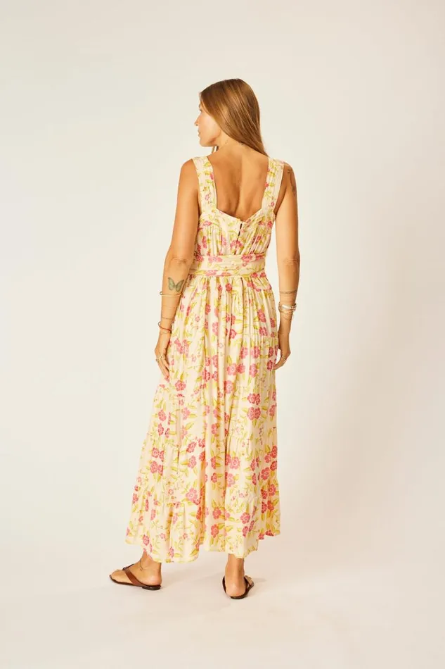 Natalie Martin JASMINE MAXI Prairie Dusty Crimson Shop Dresses