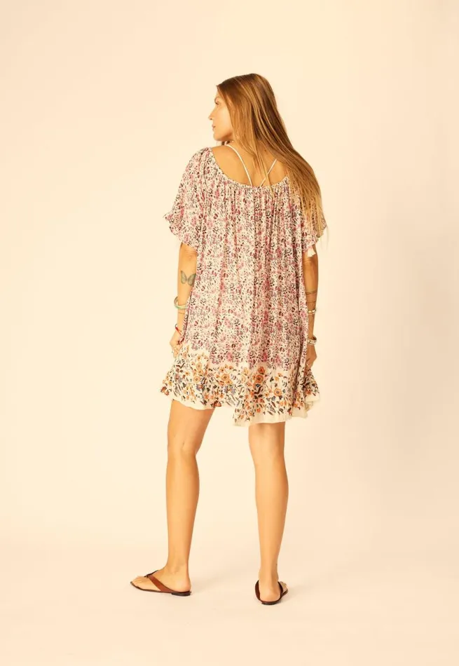 Natalie Martin MARINA DRESS Petite Fleur Aubergine Shop Dresses