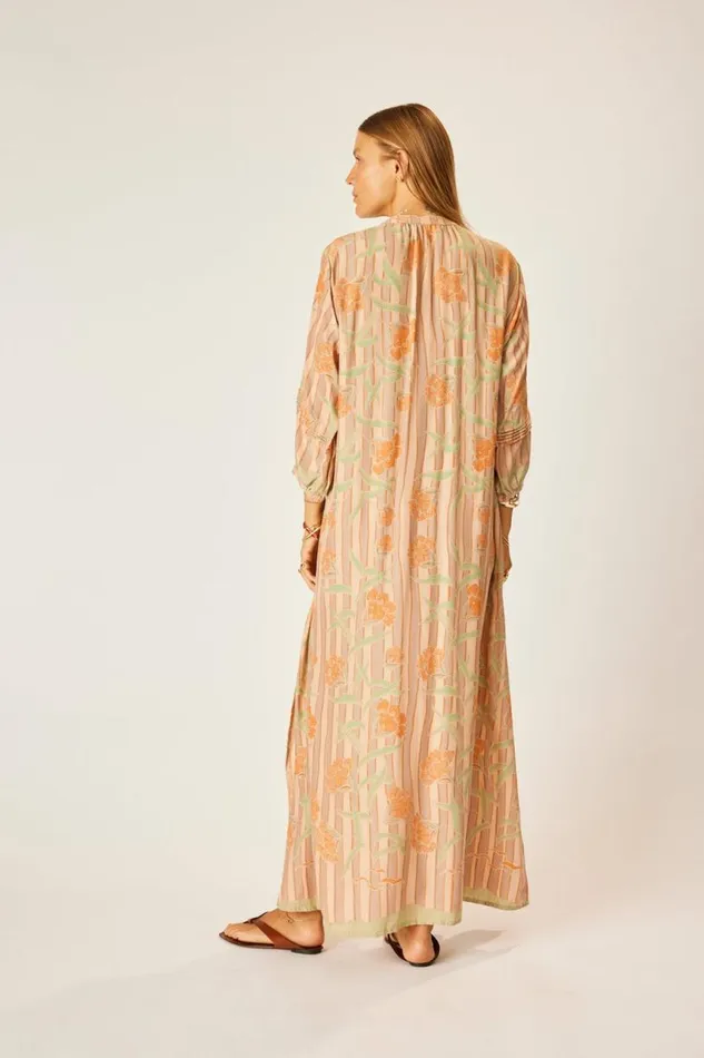 Natalie Martin SAMMIE MAXI Chamomile Apricot Shop Dresses