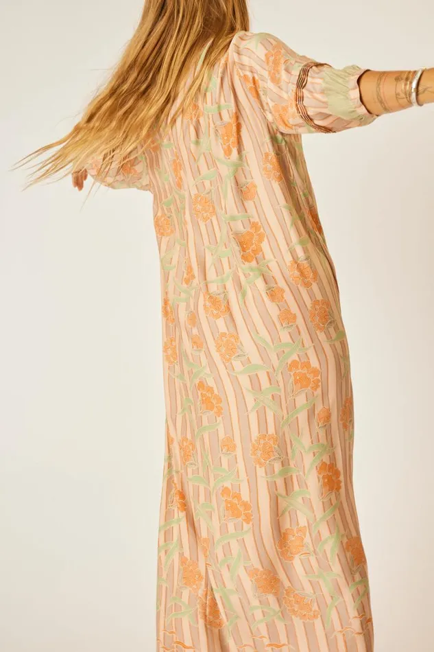 Natalie Martin SAMMIE MAXI Chamomile Apricot Shop Dresses