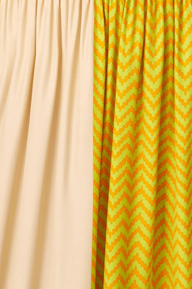 Natalie Martin SAYLOR KIMONO Block Zigzag Tangerine Shop Coverups