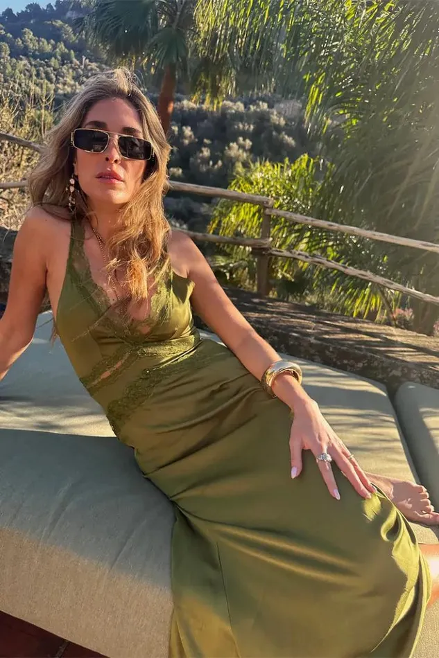 Never Fully Dressed Olive Gianna Dress Women Summer Somewhere
