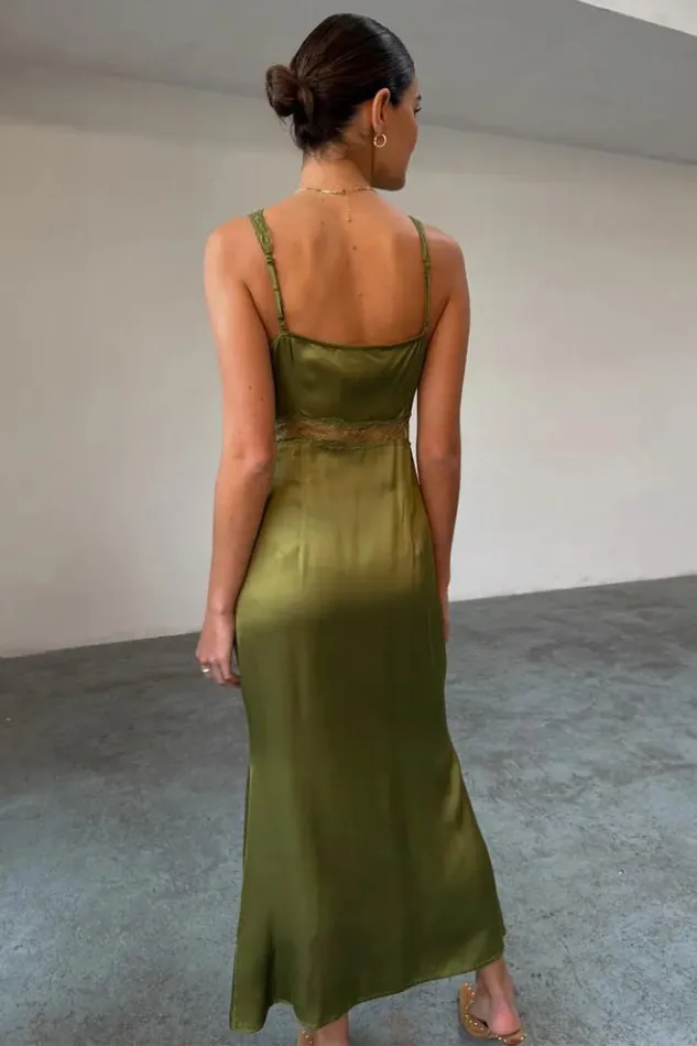 Never Fully Dressed Olive Gianna Dress Women Summer Somewhere