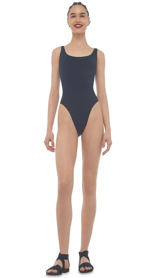 Norma Kamali Swimwear LOW BACK X MIO Black 8211 Clothing