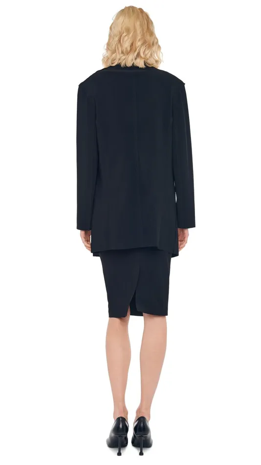 Norma Kamali Wardrobe STRAIGHT SKIRT With OVERSIZED SINGLE BREASTED JACKET 8211 Clothing Norma Kamali Wardrobe STRAIGHT SKIRT With OVERSIZED SINGLE BREASTED JACKET 8211 Clothing