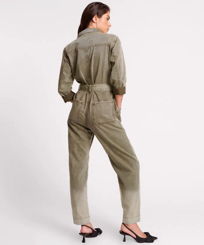 OLD KHAKI CLAUDIA OVERALLS Women One Teaspoon Denim Jumpsuits OLD KHAKI CLAUDIA OVERALLS Women One Teaspoon Denim Jumpsuits