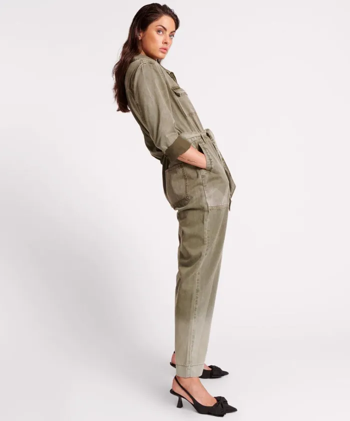 OLD KHAKI CLAUDIA OVERALLS Women One Teaspoon Denim Jumpsuits OLD KHAKI CLAUDIA OVERALLS Women One Teaspoon Denim Jumpsuits