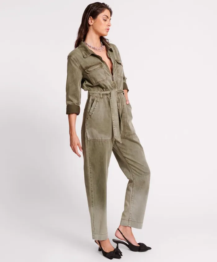 OLD KHAKI CLAUDIA OVERALLS Women One Teaspoon Denim Jumpsuits OLD KHAKI CLAUDIA OVERALLS Women One Teaspoon Denim Jumpsuits