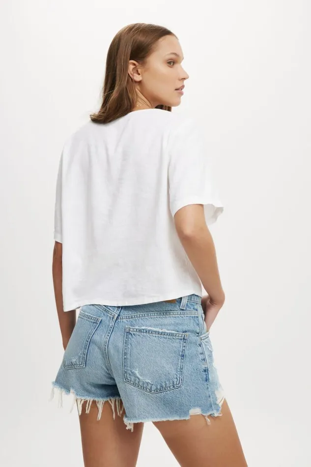 Original Cut Off Denim Short Breeze Blue Destroy Women Cotton On Shorts Original Cut Off Denim Short Breeze Blue Destroy Women Cotton On Shorts