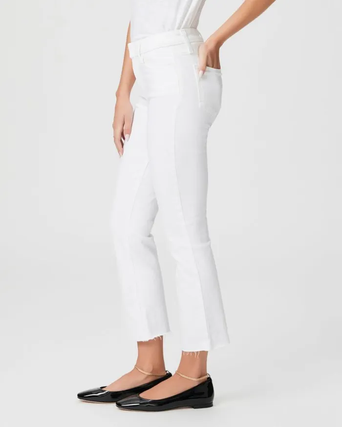 PAIGE Denim Women Cindy Crop Straight Jean 8211 Crisp White PAIGE Denim Women Cindy Crop Straight Jean 8211 Crisp White