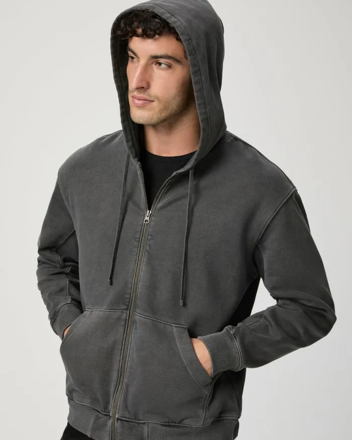 PAIGE Jackets and Coats Men Henrik Full Zip 8211 Vintage Volcanic Ash PAIGE Jackets and Coats Men Henrik Full Zip 8211 Vintage Volcanic Ash