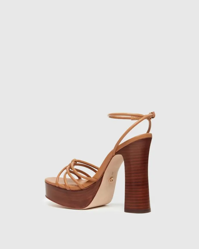 PAIGE Sandals Women Haley Sandal 8211 Cognac Leather PAIGE Sandals Women Haley Sandal 8211 Cognac Leather