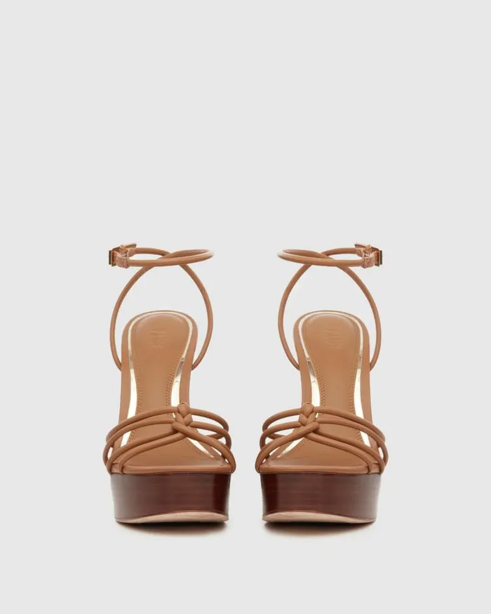 PAIGE Sandals Women Haley Sandal 8211 Cognac Leather PAIGE Sandals Women Haley Sandal 8211 Cognac Leather