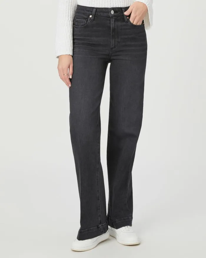 PAIGE Wide Leg Women Leenah 32 Inch Wide Leg Jean 8211 Black Lotus PAIGE Wide Leg Women Leenah 32 Inch Wide Leg Jean 8211 Black Lotus