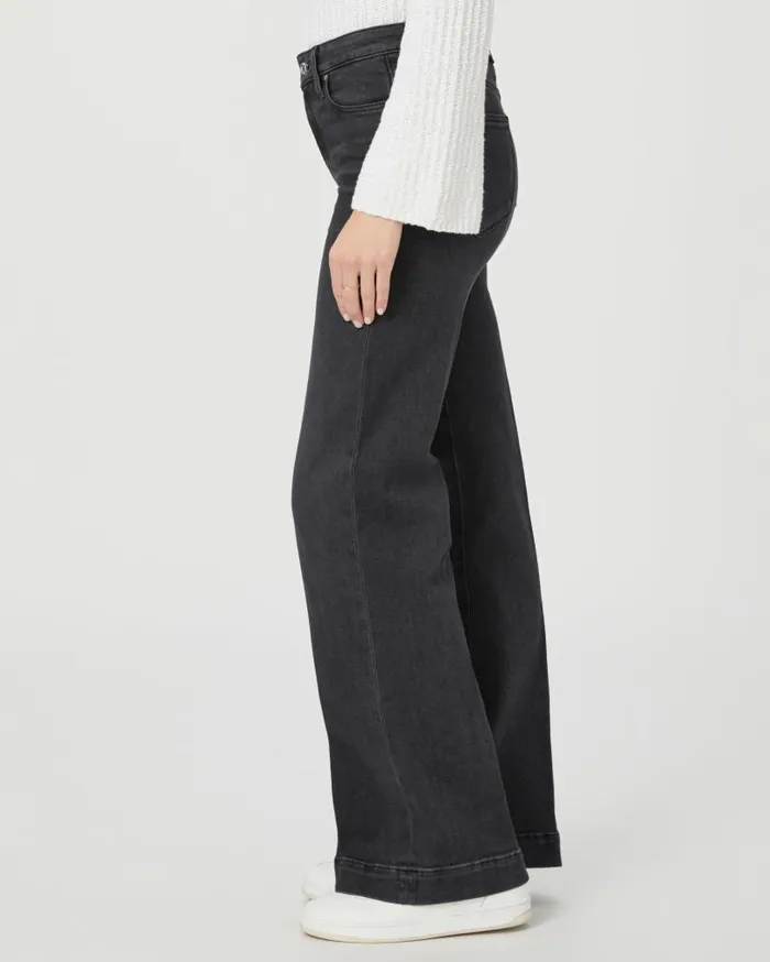 PAIGE Wide Leg Women Leenah 32 Inch Wide Leg Jean 8211 Black Lotus PAIGE Wide Leg Women Leenah 32 Inch Wide Leg Jean 8211 Black Lotus