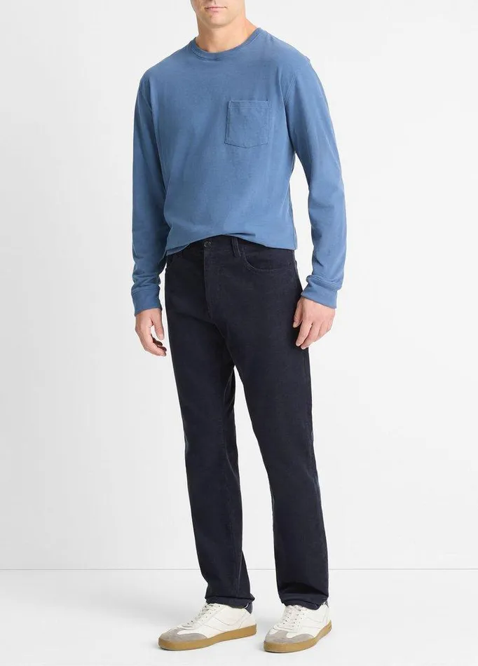 Pants Men Vince Dylan Slim 5Pocket Corduroy Pant Coastal Blue Pants Men Vince Dylan Slim 5Pocket Corduroy Pant Coastal Blue