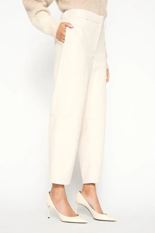 Shop Brochu Walker Bottoms The Stone Vegan Leather Pant Perle