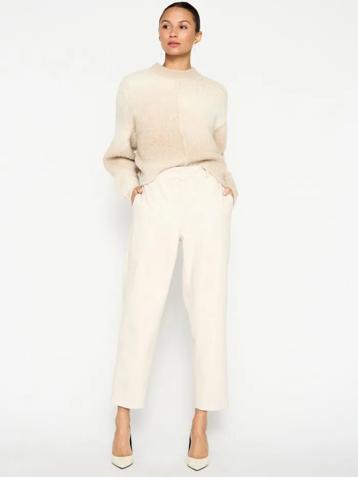 Shop Brochu Walker Bottoms The Stone Vegan Leather Pant Perle