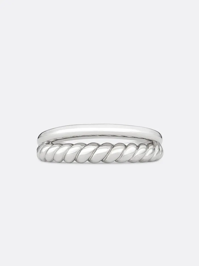 Shop Brochu Walker Fine Jewelry Icons White Gold Duet Ring White Gold