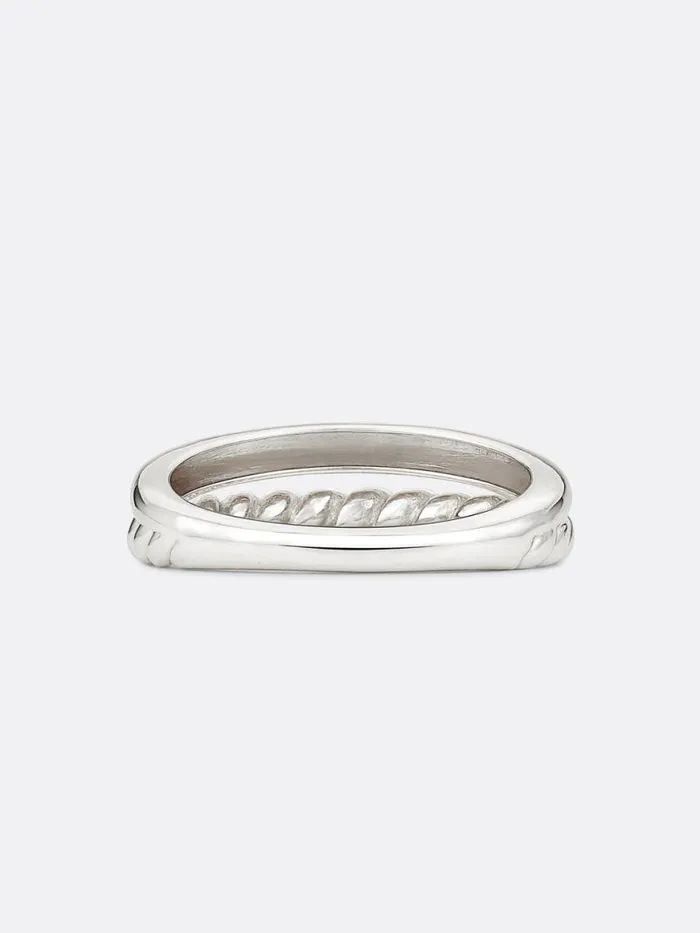 Shop Brochu Walker Fine Jewelry Icons White Gold Duet Ring White Gold