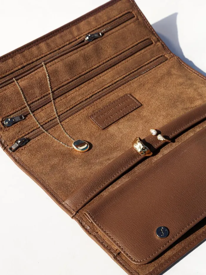 Shop Brochu Walker Fine Jewelry The Jewelry Travel Roll Mocha