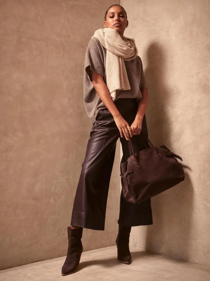Shop Brochu Walker Shoes The Marfa Suede Ankle Boot Saddle Brown