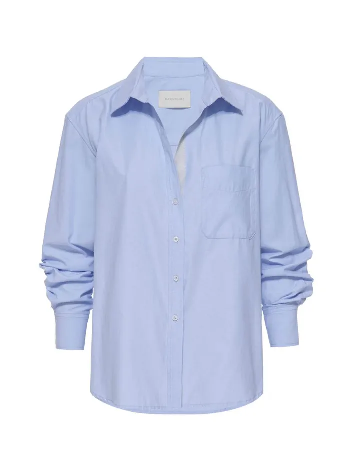 Shop Brochu Walker Tops The Everyday Shirt Oxford Blue