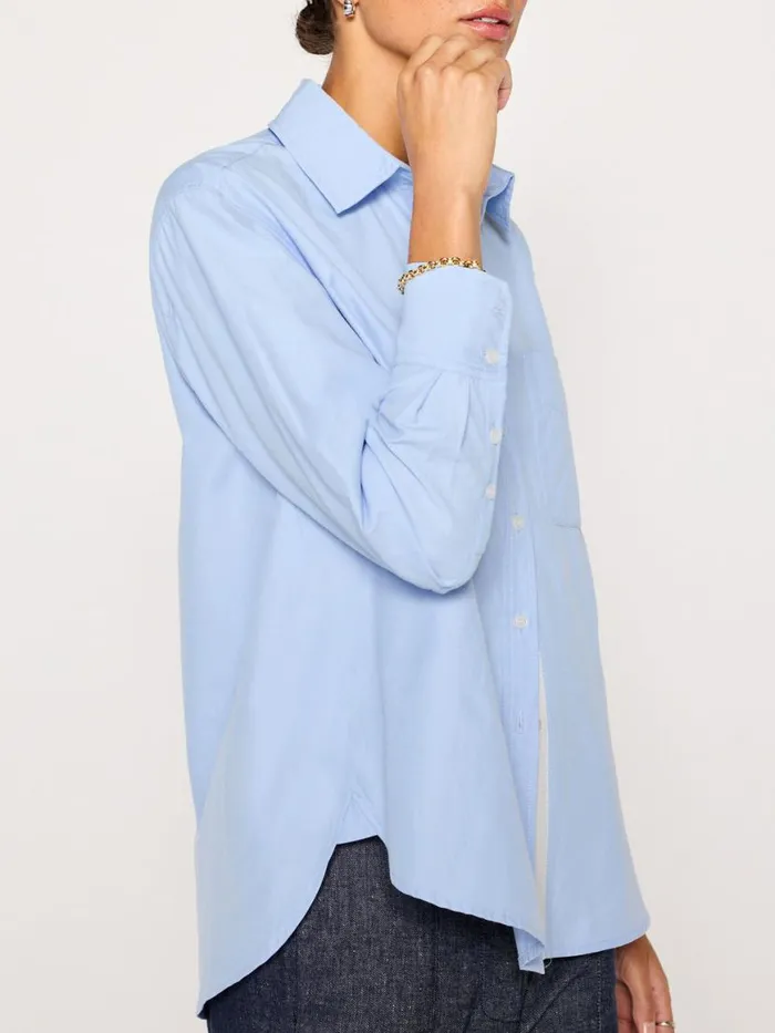 Shop Brochu Walker Tops The Everyday Shirt Oxford Blue