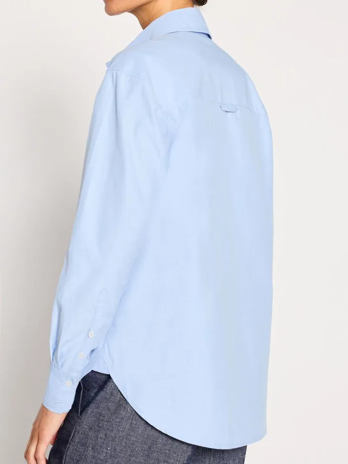 Shop Brochu Walker Tops The Everyday Shirt Oxford Blue