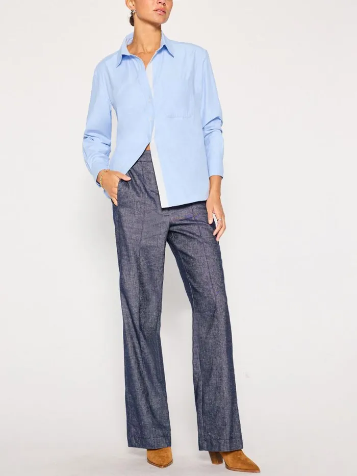 Shop Brochu Walker Tops The Everyday Shirt Oxford Blue