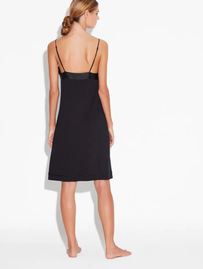 Short Nightdress In Onyx Sleepwear La Perla Slips and Dresses