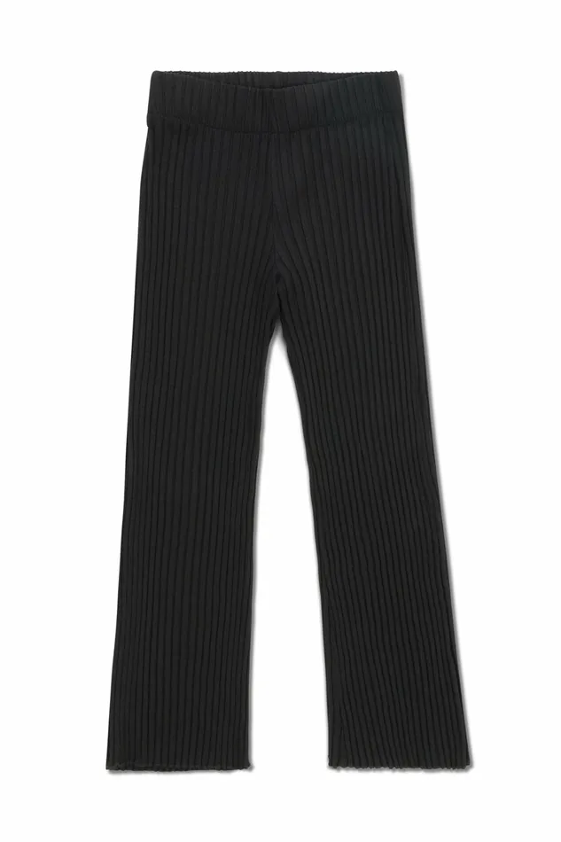 Simon Miller Bottoms Women Wide Crop Rib Alder Pant Black Simon Miller Bottoms Women Wide Crop Rib Alder Pant Black