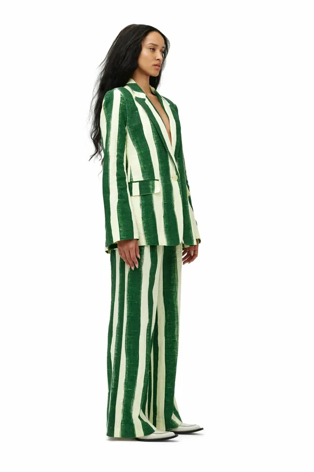 Simon Miller Prints Women Linen Bloo Pant Custard Joot Stripe Simon Miller Prints Women Linen Bloo Pant Custard Joot Stripe