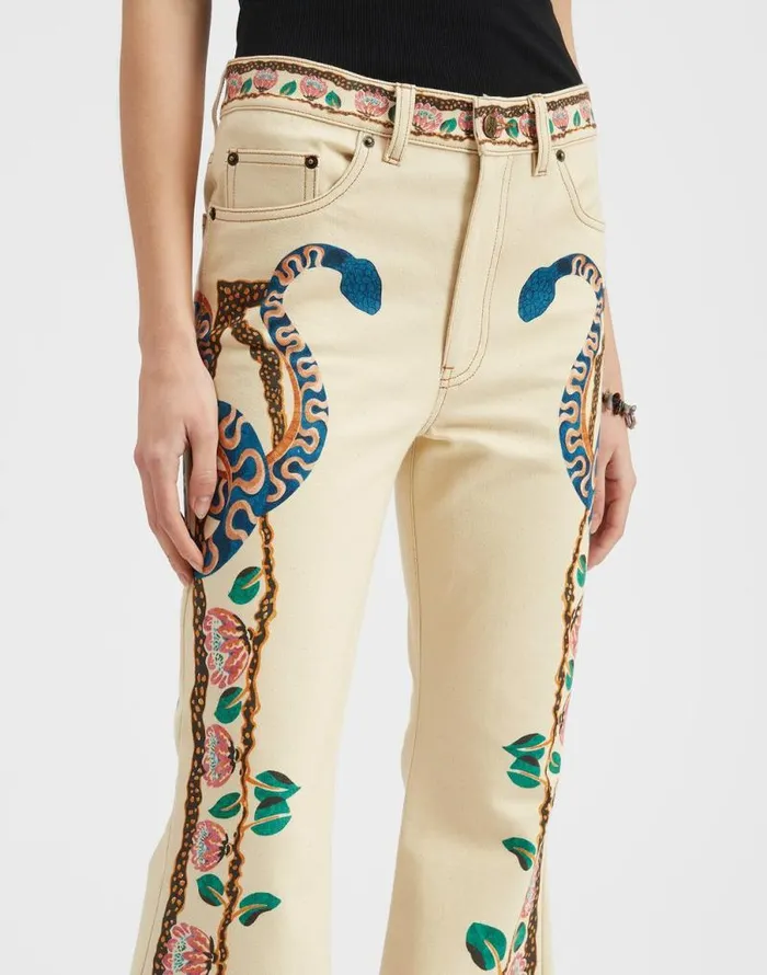Superflare Jeans Eve Ecru Women La Double J Shorts and Pants