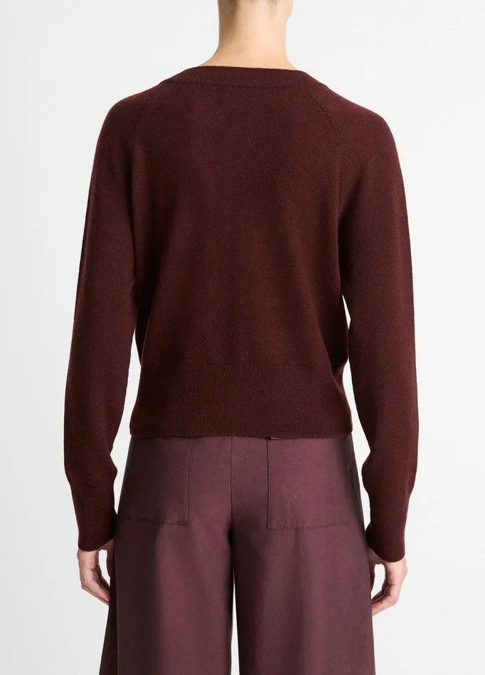Sweaters Women Vince VelvetTrim WoolBlend Cardigan Black Rose Sweaters Women Vince VelvetTrim WoolBlend Cardigan Black Rose