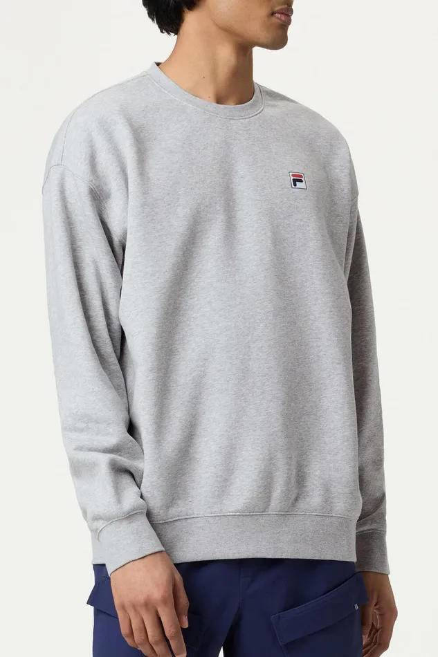 Sweatshirts and Hoodies Men Fila Classic Relaxed Sweatshirt 050 Grey Heather