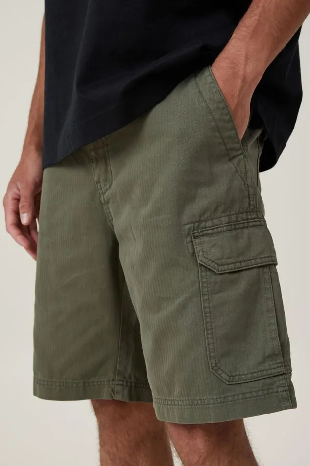 Tactical Cargo Short Vintage Army Green Men Cotton On Shorts Tactical Cargo Short Vintage Army Green Men Cotton On Shorts
