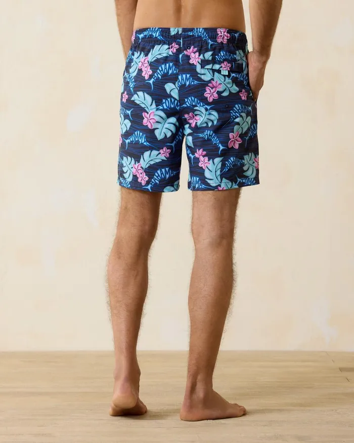 Tommy Bahama Naples Sail Away Geo 6Inch Swim Trunks Curuba Men Swim and Boardshorts Tommy Bahama Naples Sail Away Geo 6Inch Swim Trunks Curuba Men Swim and Boardshorts